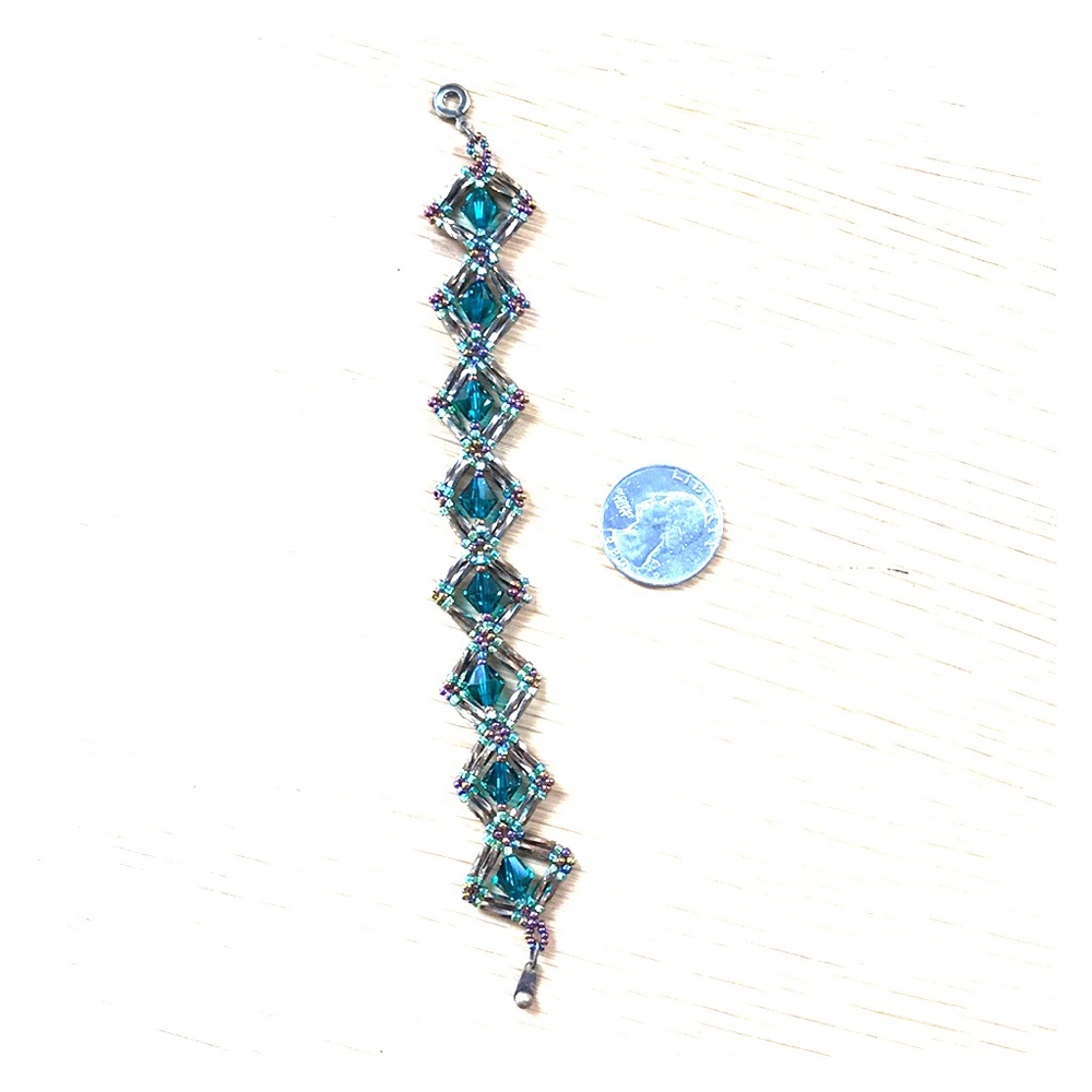 Iridescent Prismatic Beaded Bracelet